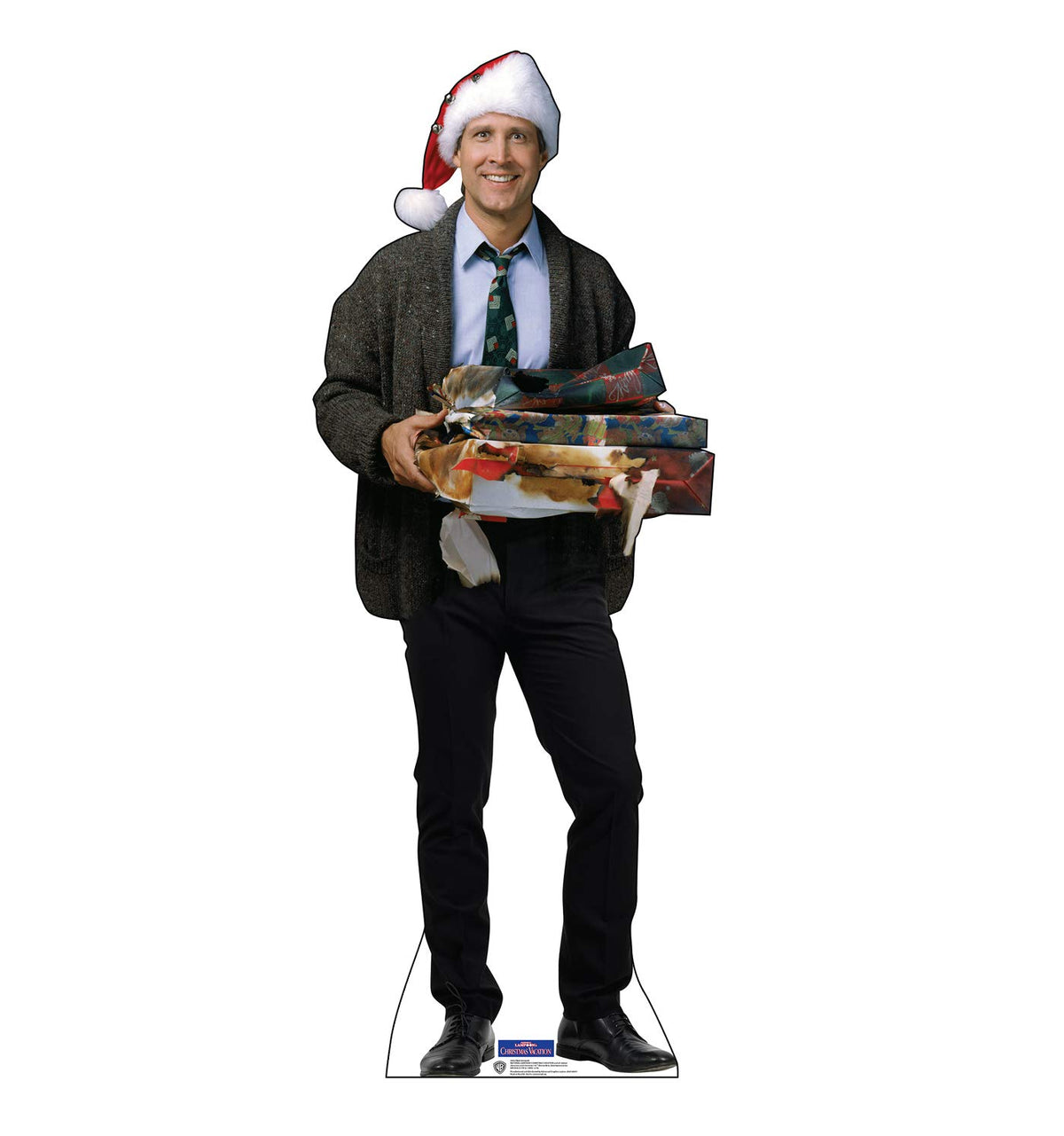 Cardboard People Clark Griswold front view showing clear character likeness and festive impact