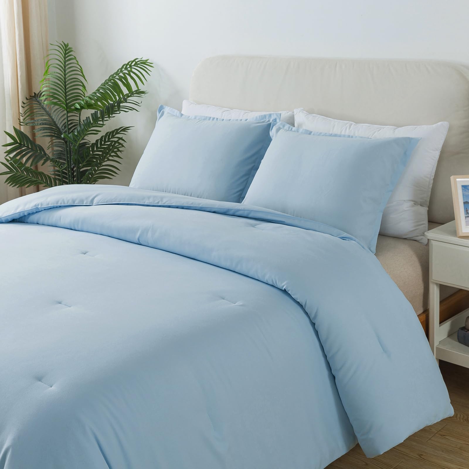 Caressma pillowcase with comforter flat-lay showing coordinated set and neat finish