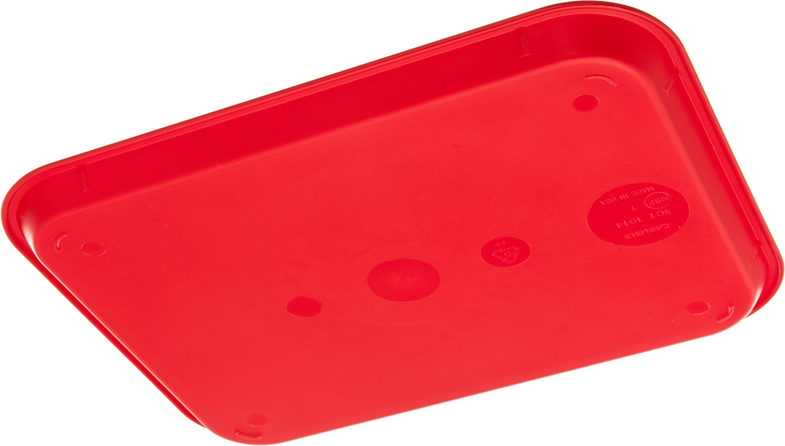 Carlisle tray in cafeteria service line illustrating organized, high-traffic use