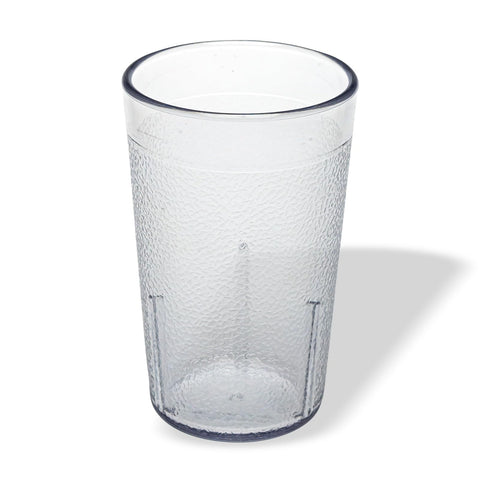 Carlisle clear tumbler front view showing classic profile and dependable look