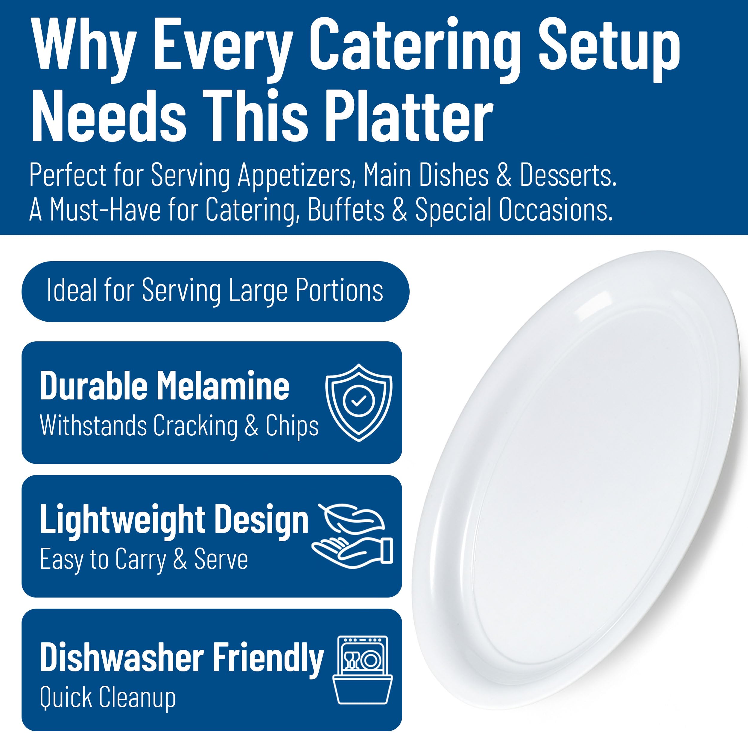 Carlisle Displayware side profile showing stackable design and space-saving benefit