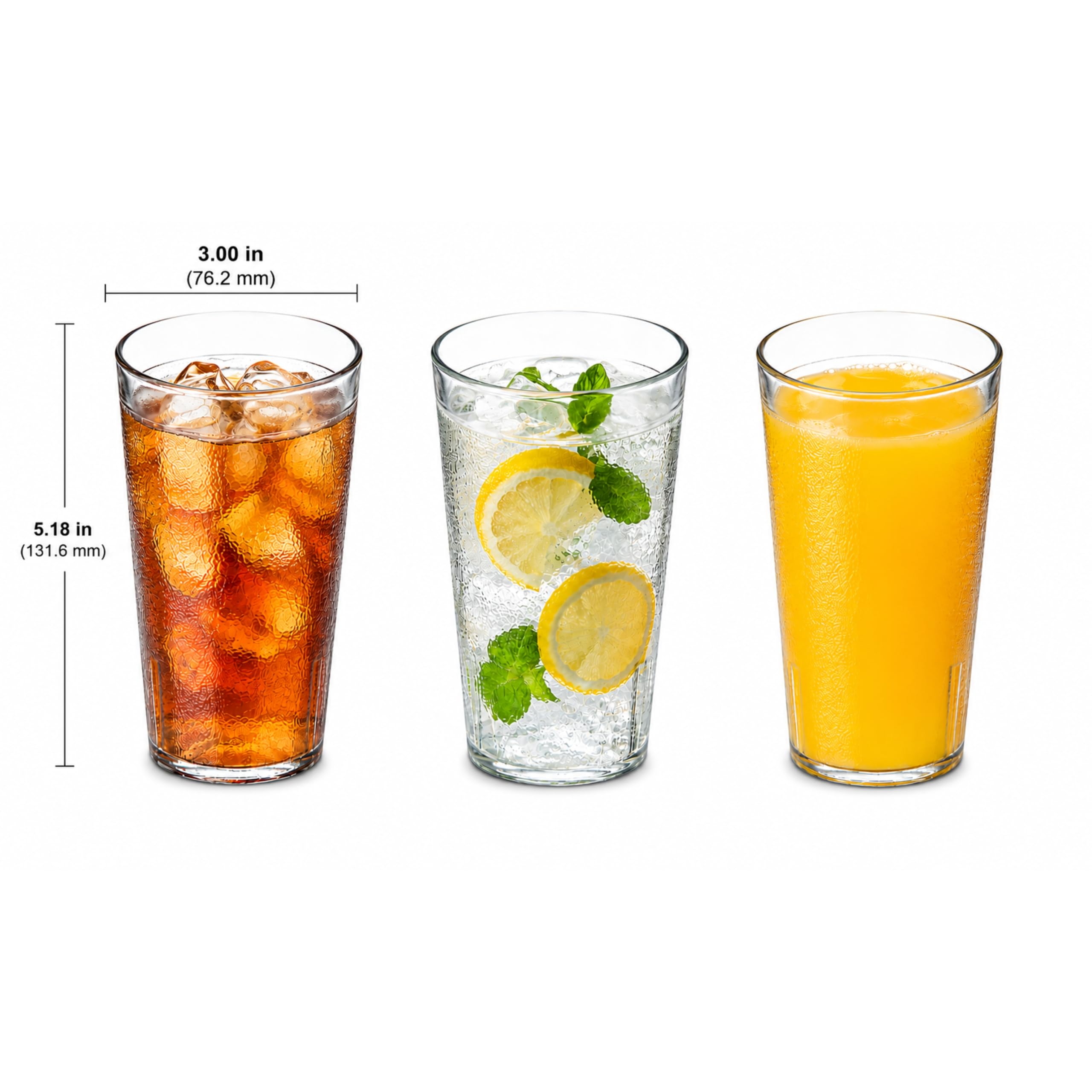 Carlisle tumbler in outdoor setting demonstrating lightweight, break-resistant benefit