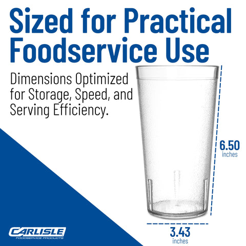 Carlisle tumbler in outdoor setting showing lightweight outdoor convenience