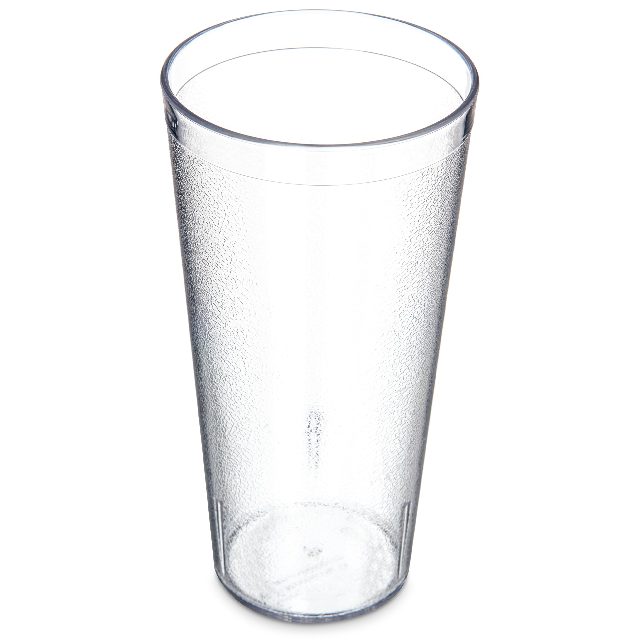 Carlisle pebble-textured front view showing durable clear tumbler and professional look