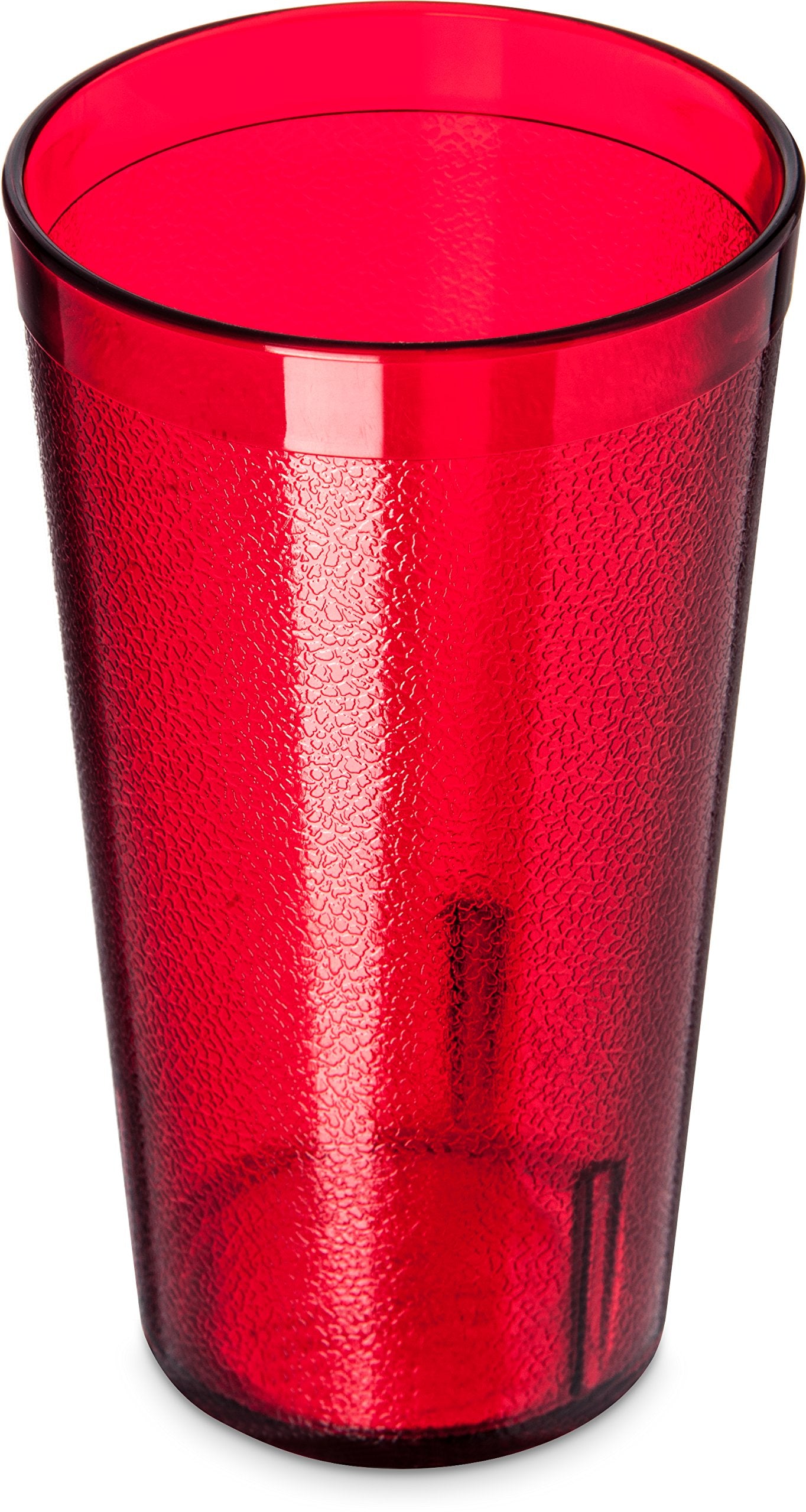 Carlisle ruby tumbler front packaging showing stackable convenience