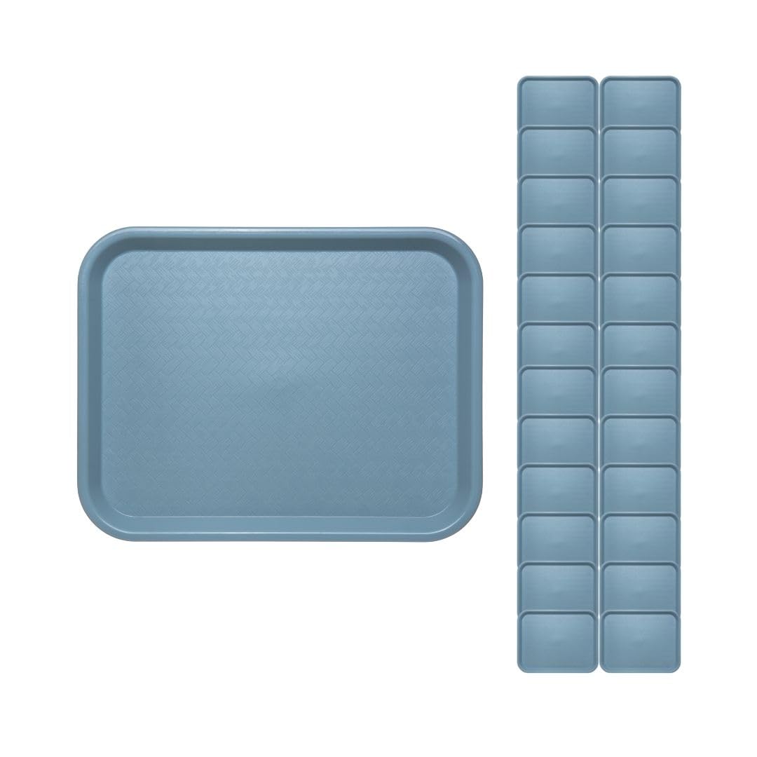 Carlisle tray front packaging in slate blue showing durable design and professional look