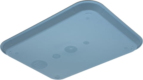 Carlisle tray in use on a cafeteria counter demonstrating ease of carrying trays