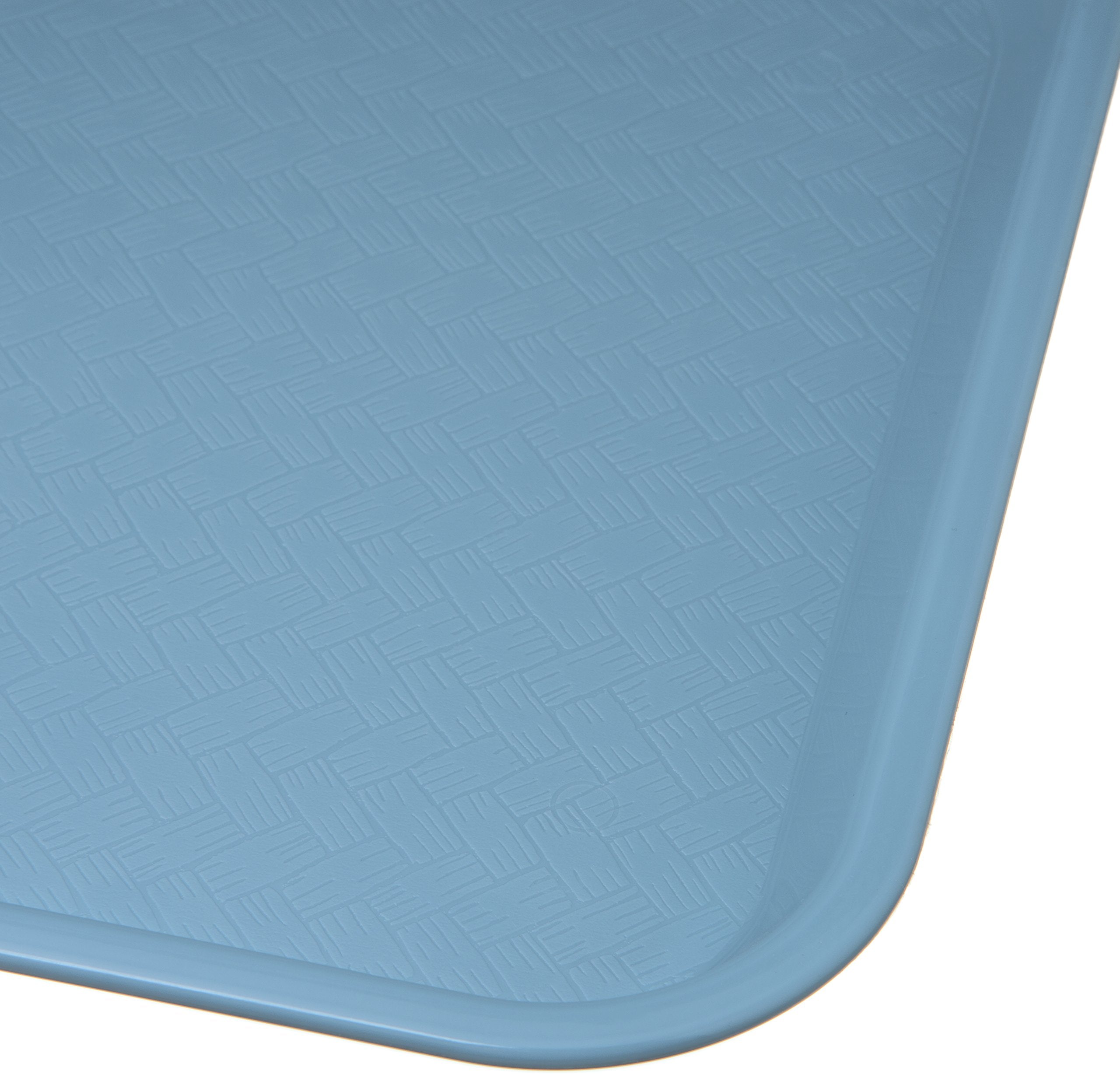 Carlisle tray stacked side view showing lightweight, shatter-resistant construction benefit