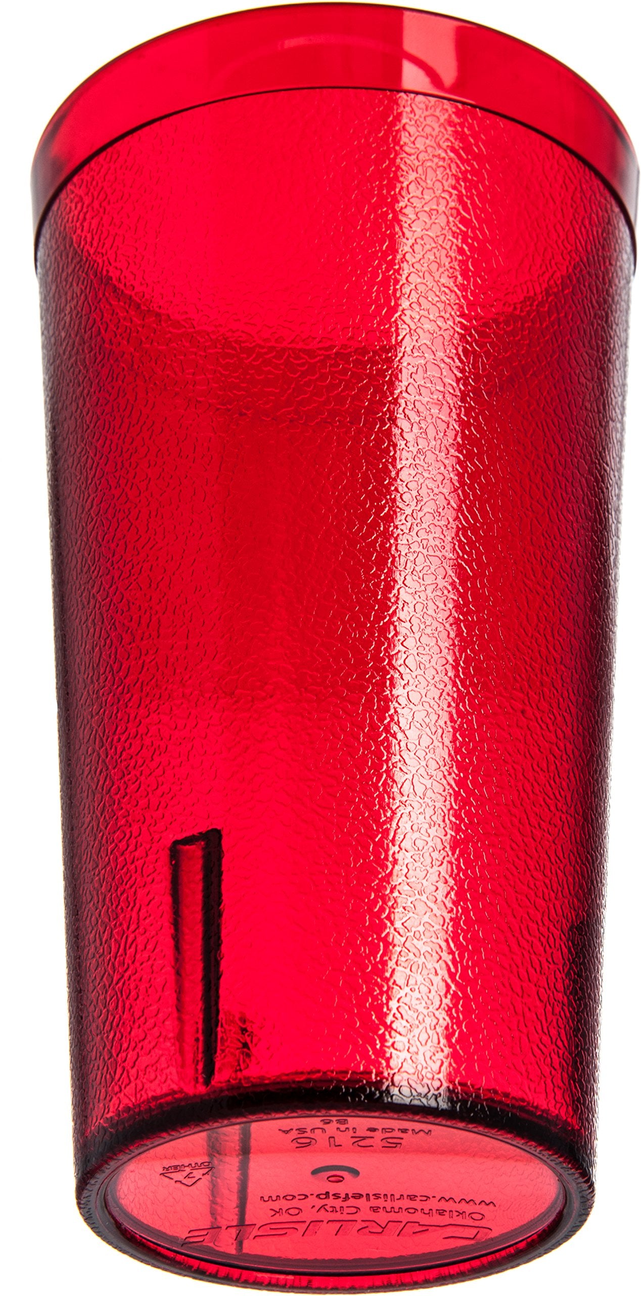 Carlisle tumbler held in hand to show true size and scale