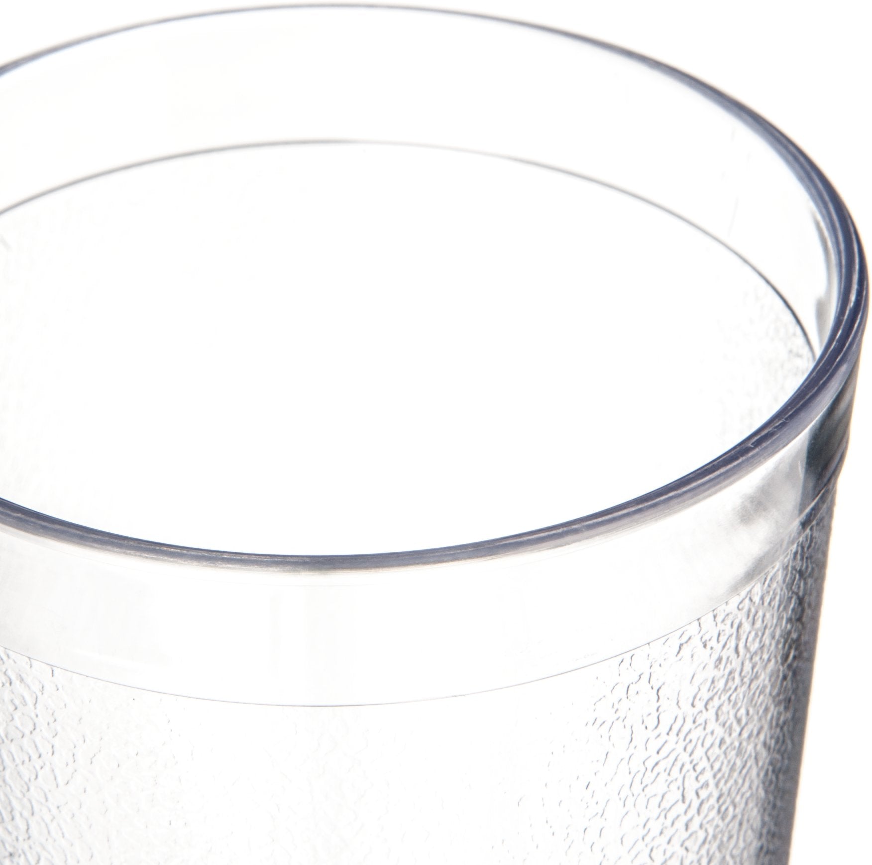 Carlisle tumbler on a served table showing professional presentation and convenience