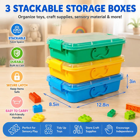 Carolart side profile showing stackable design saving shelf space