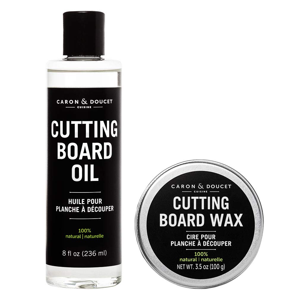 Caron & Doucet front packaging showing the oil and wax bundle benefits