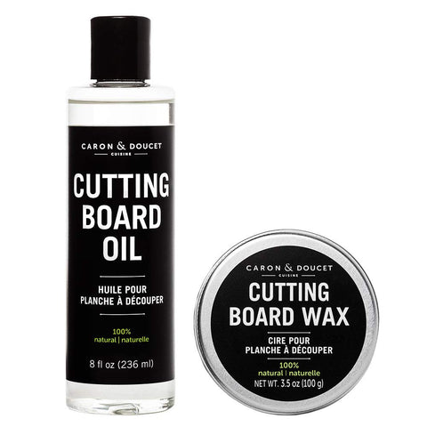 Caron & Doucet front packaging showing the oil and wax bundle benefits