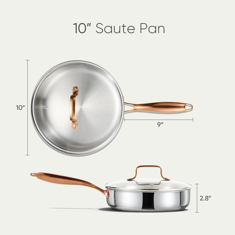 CAROTE lid and handle detail, tight-fitting lid and ergonomic stay-cool grip for control