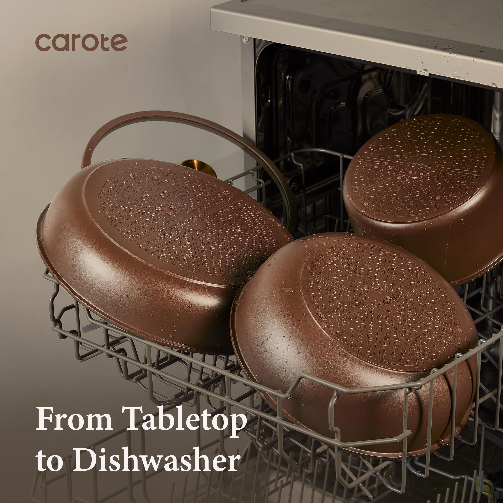 CAROTE accessories including silicone lids utensils improving convenience