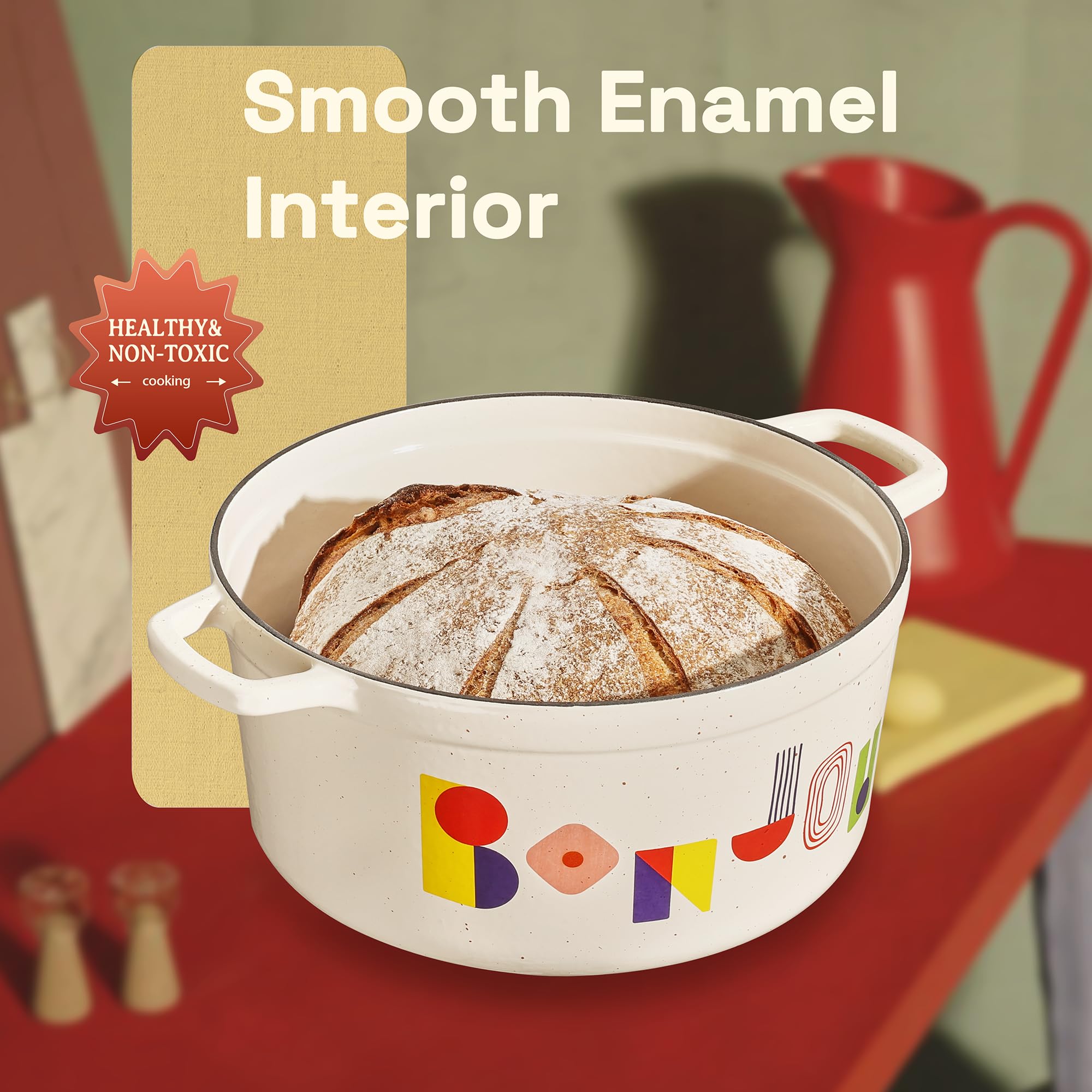 CAROTE pot on dining table serving a stew to showcase table-to-kitchen styling