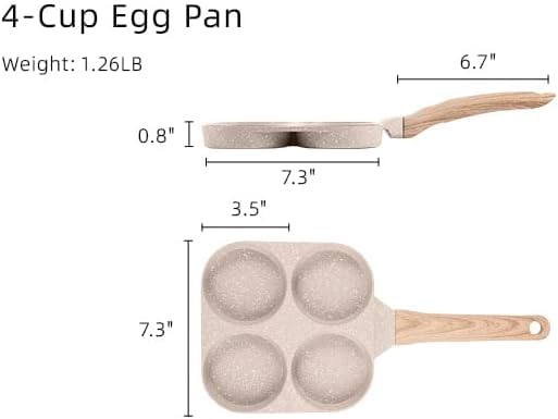 CAROTE pan on breakfast table with eggs and toast illustrating quick morning meals