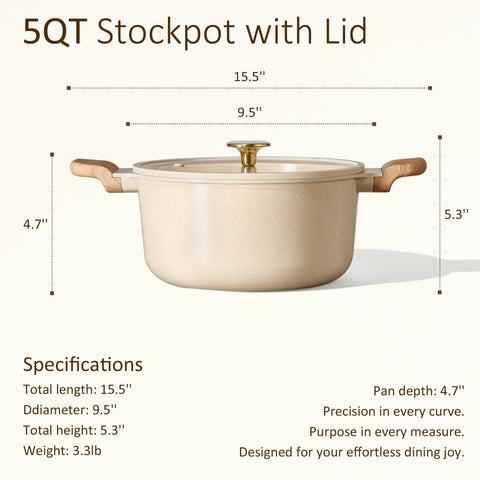 CAROTE ceramic interior close-up highlighting smooth nonstick surface for easy cleaning