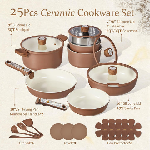 CAROTE close-up of ceramic nonstick surface highlighting easy-release benefit