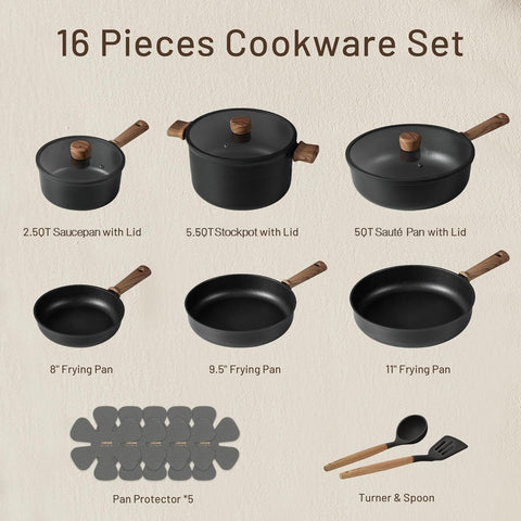 CAROTE nonstick surface close-up highlighting easy food release