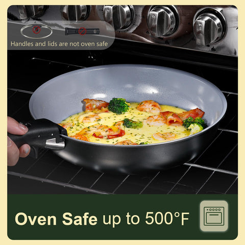 CAROTE sauté pan on stovetop in use demonstrating even heat distribution