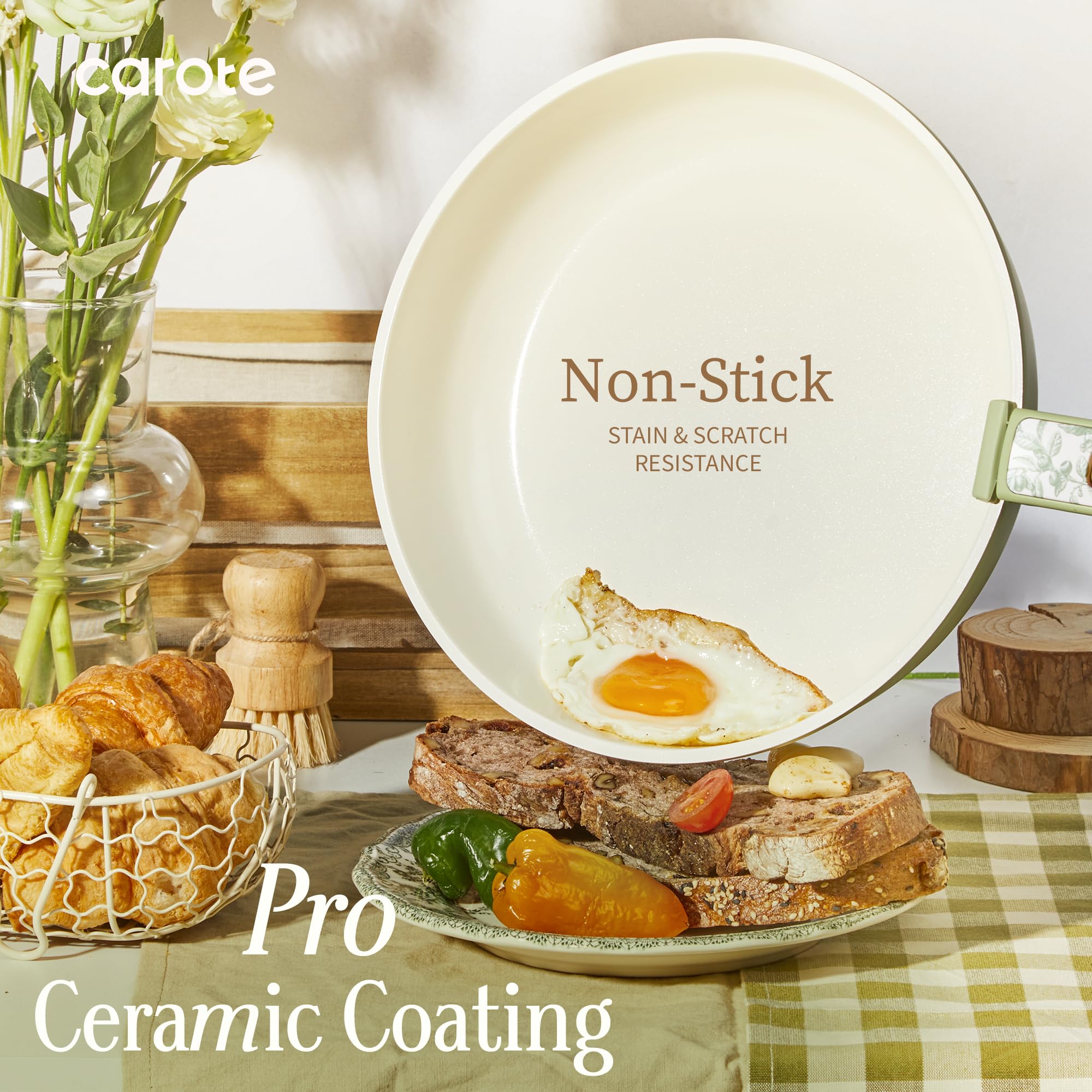 CAROTE detachable handle detail showing secure attachment and compact storage benefit