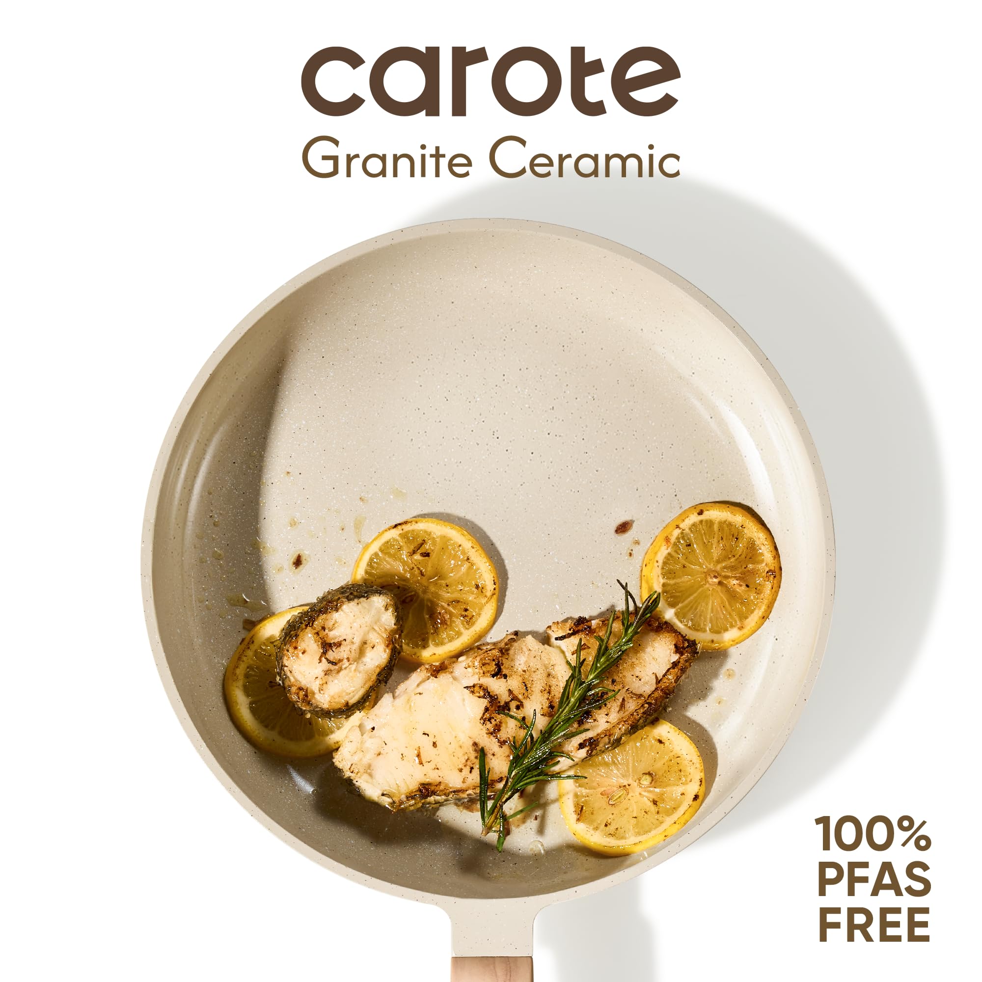 CAROTE die-cast aluminum edge detail demonstrating sturdy construction and even heat