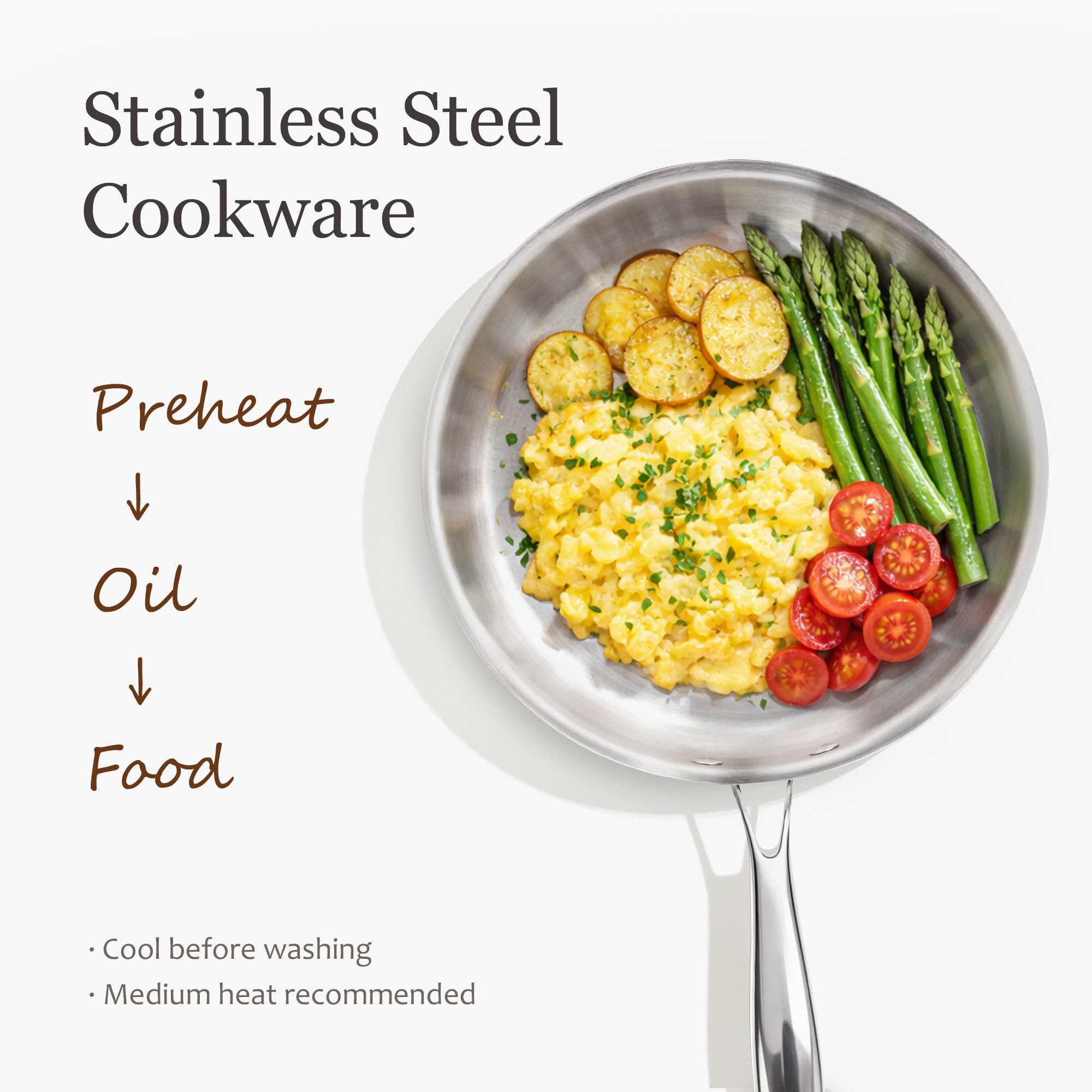 CAROTE lids and handles detail showing sturdy grip and oven safety