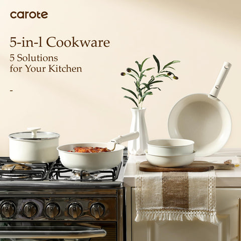 CAROTE set styled on table ready to serve for simple presentation