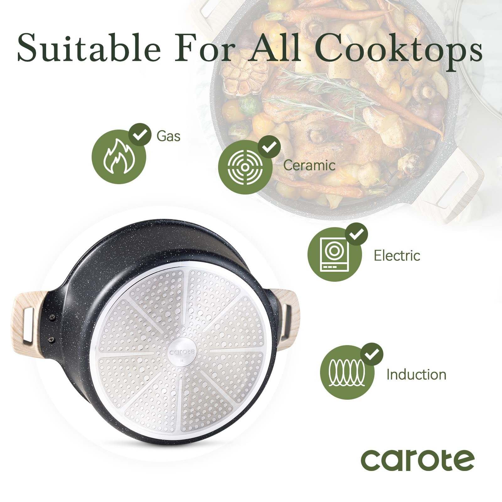 CAROTE served at family table showing versatile everyday use