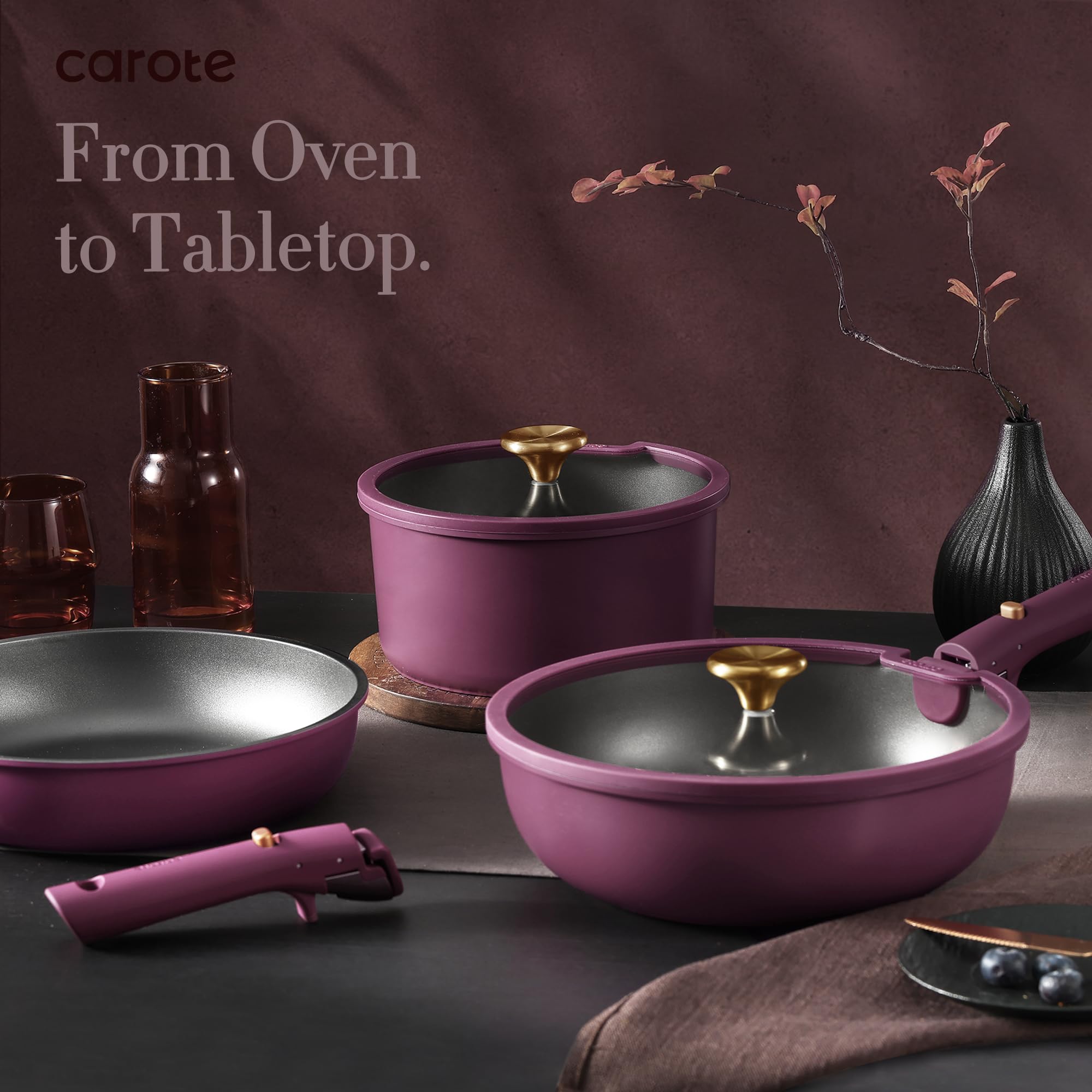 CAROTE cookware in a modern kitchen demonstrating everyday usability