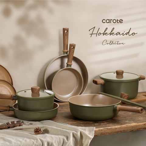 CAROTE cookware in a kitchen being used for cooking to illustrate practical, everyday performance