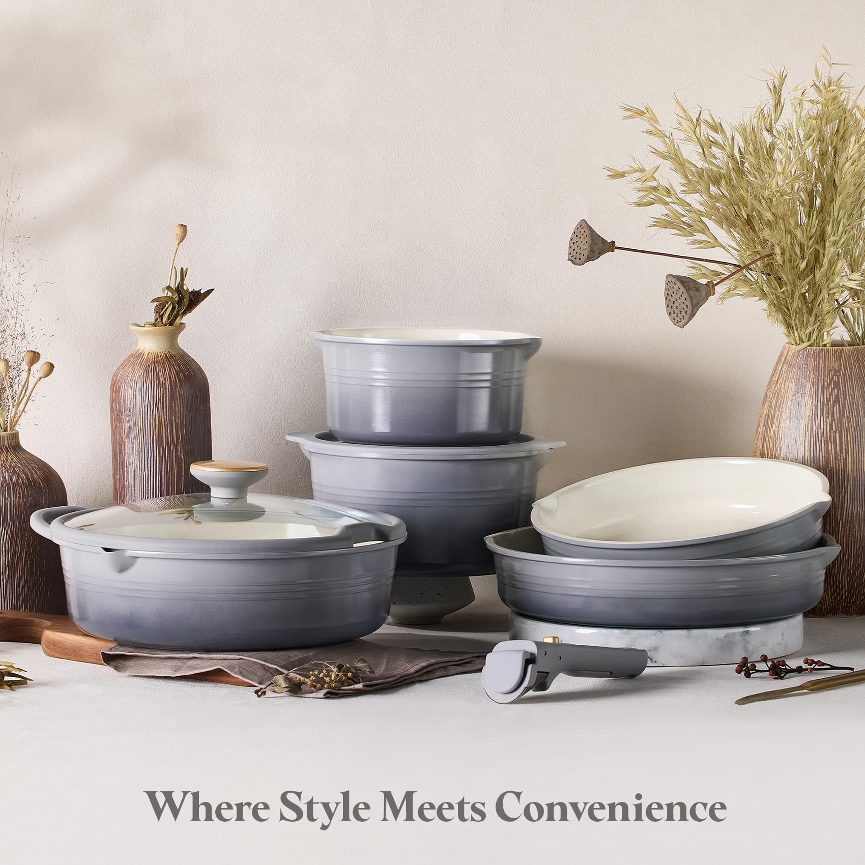 CAROTE lifestyle kitchen table setting showing elegant serving convenience