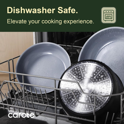 CAROTE cookware served on table highlighting multifunctional serving benefit