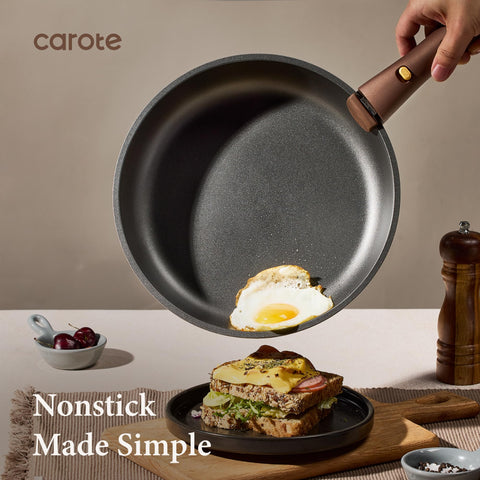 CAROTE nonstick surface texture for easy food release and cleanup