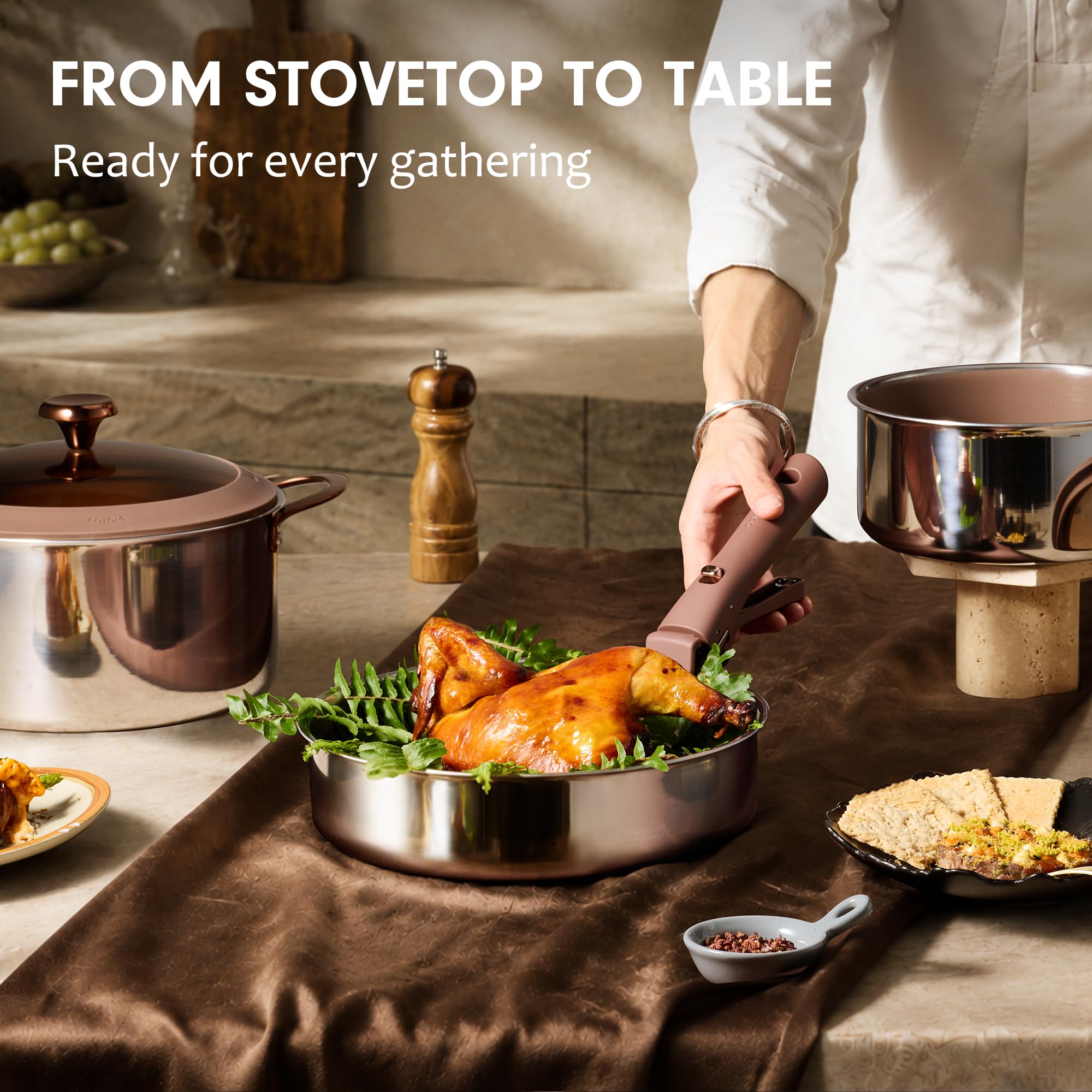 CAROTE on induction cooktop showing magnetic base compatibility benefit