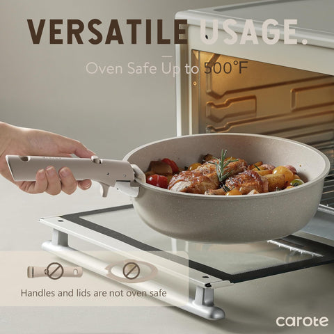 CAROTE pan protectors and lids protecting finishes during storage and transport
