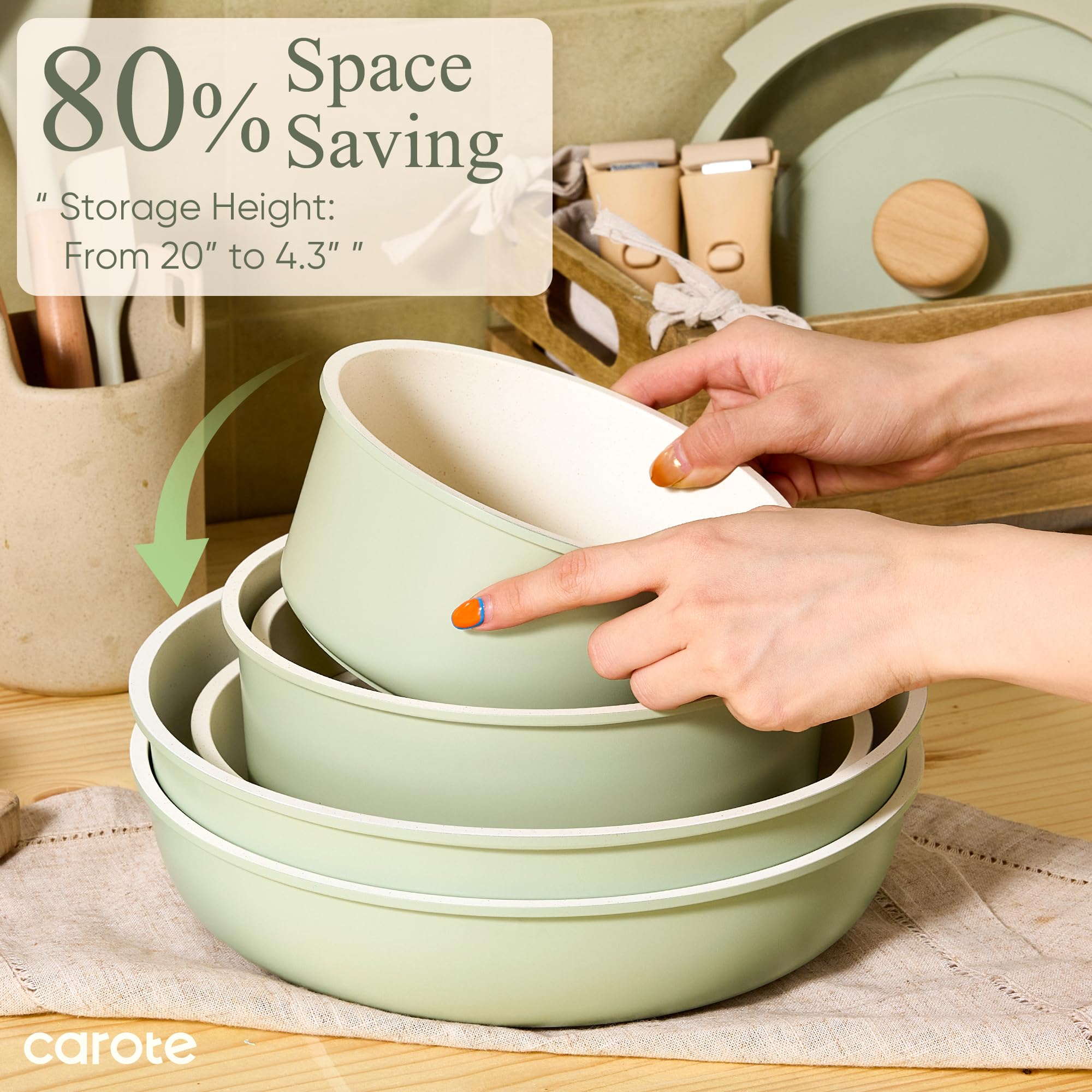 CAROTE saucepan in oven without handle for oven-to-table versatility