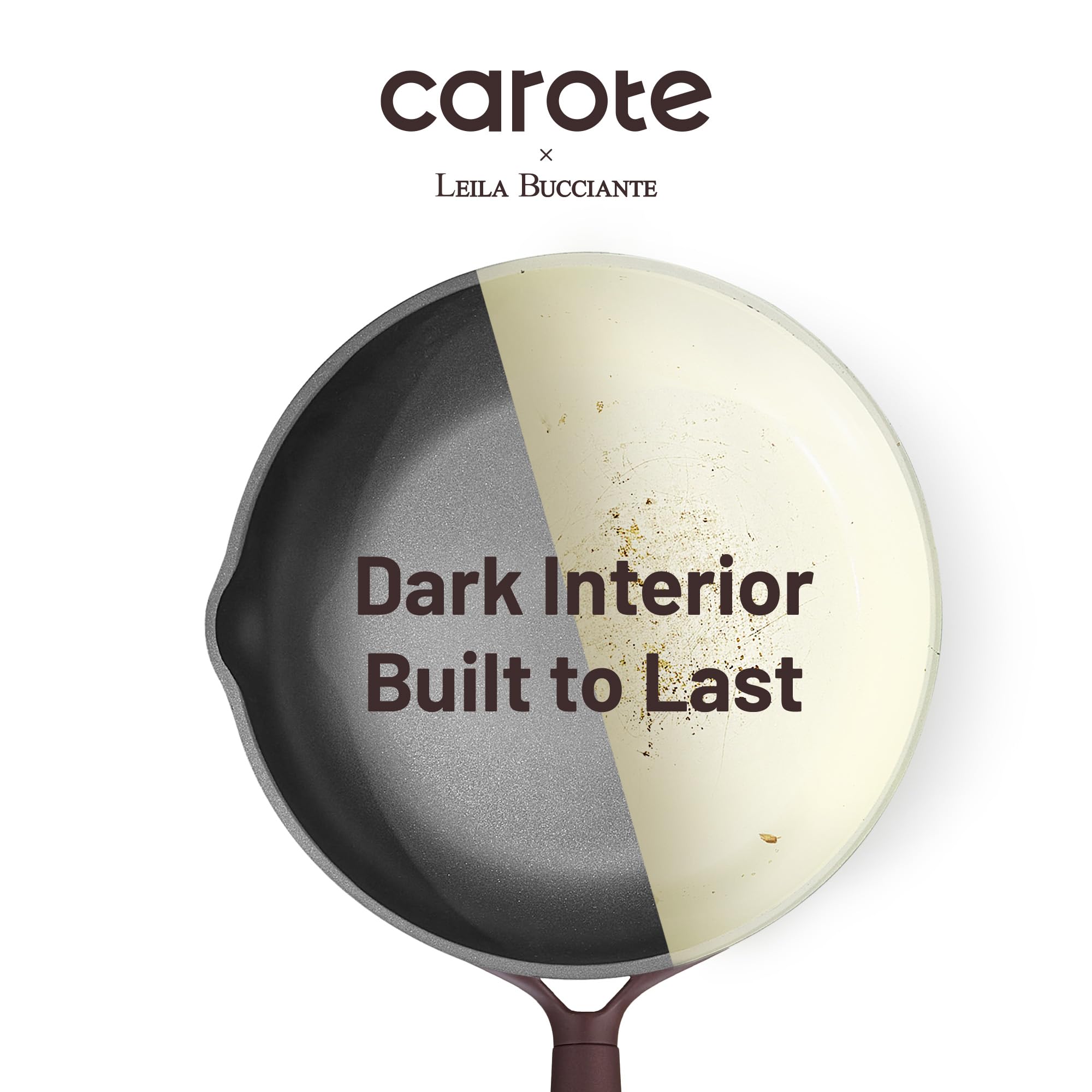 CAROTE saucepan on stove demonstrating even heating and induction use