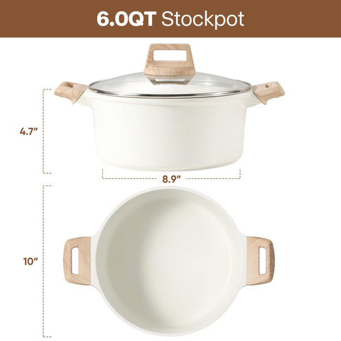 CAROTE glass lid detail highlighting steam retention and easy monitoring benefit