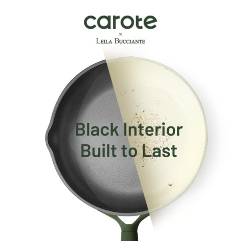 CAROTE pans on induction cooktop, demonstrating fast even heating