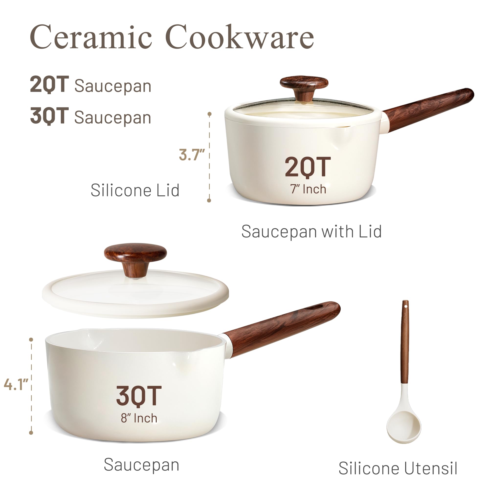 CAROTE tempered glass lid close-up displaying snug fit and steam visibility benefit