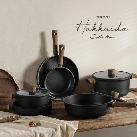 CAROTE utensils with lids showing scale and everyday convenience