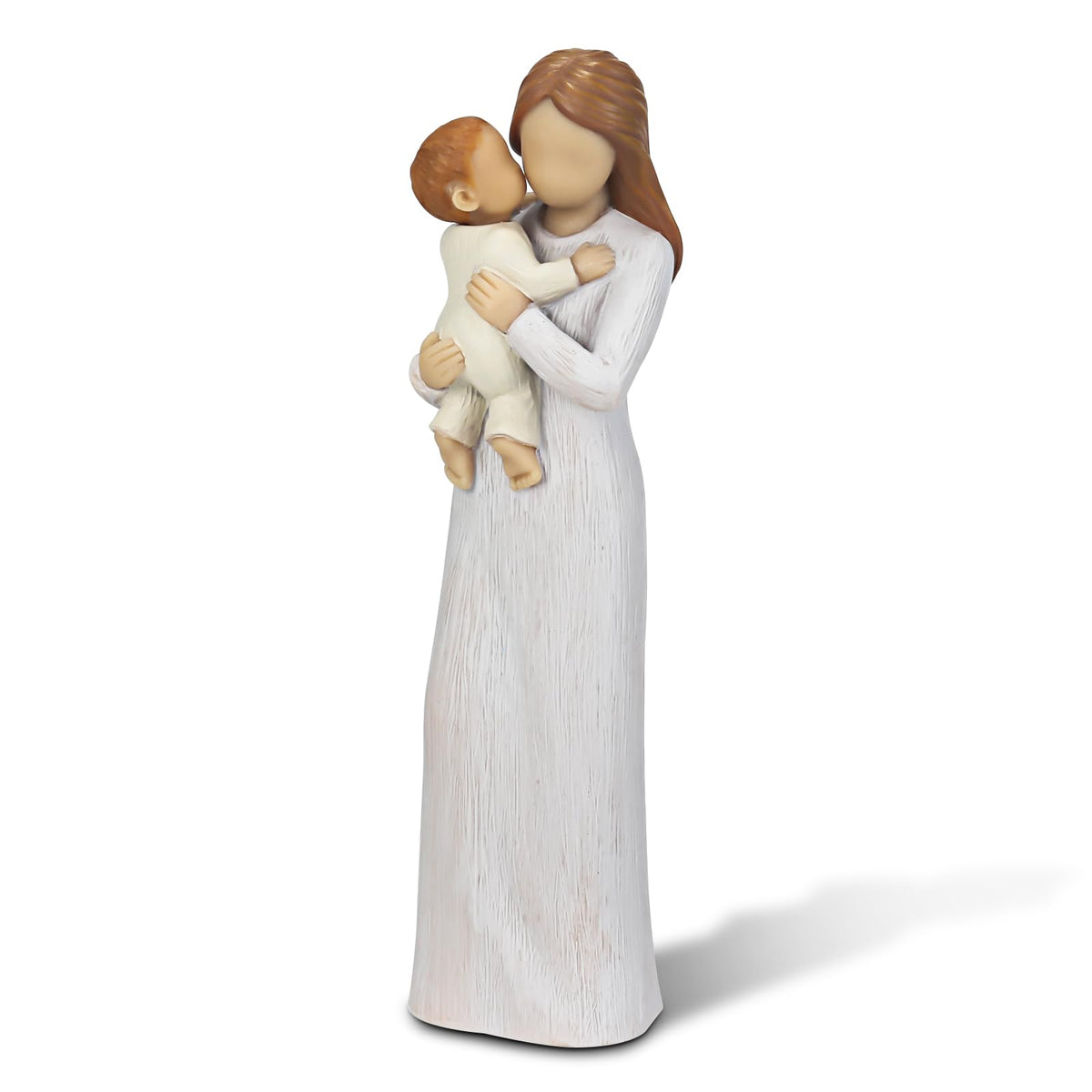 Carracci front view of mother and baby figurine showing elegant silhouette and lasting keepsake