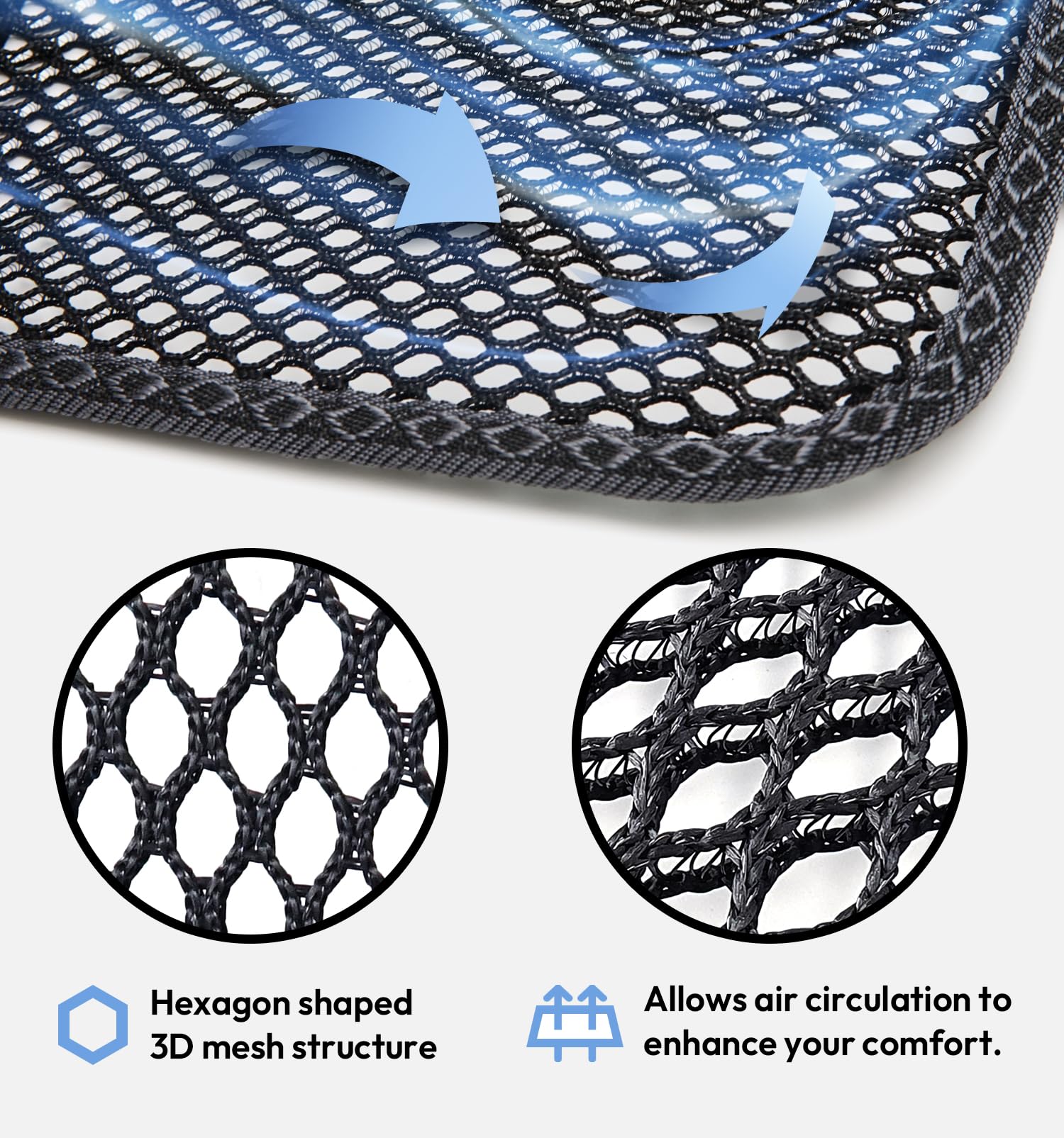 carrotez cushions placed on office chair illustrating versatile comfort benefit