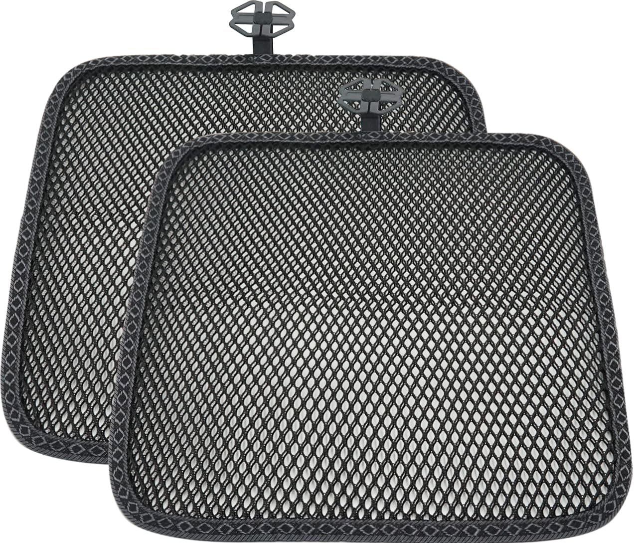 carrotez front view seat cushion showing sleek black finish and portability benefit