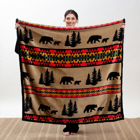 Carstens sherpa close-up showing plush reverse and warm loft for cozy comfort