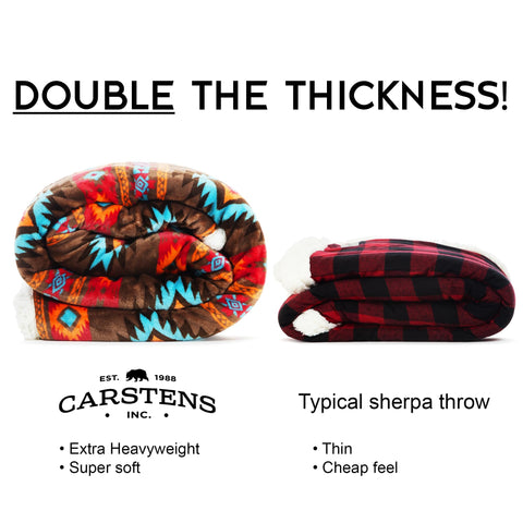 Carstens folded on bed demonstrating decorative accent and convenience