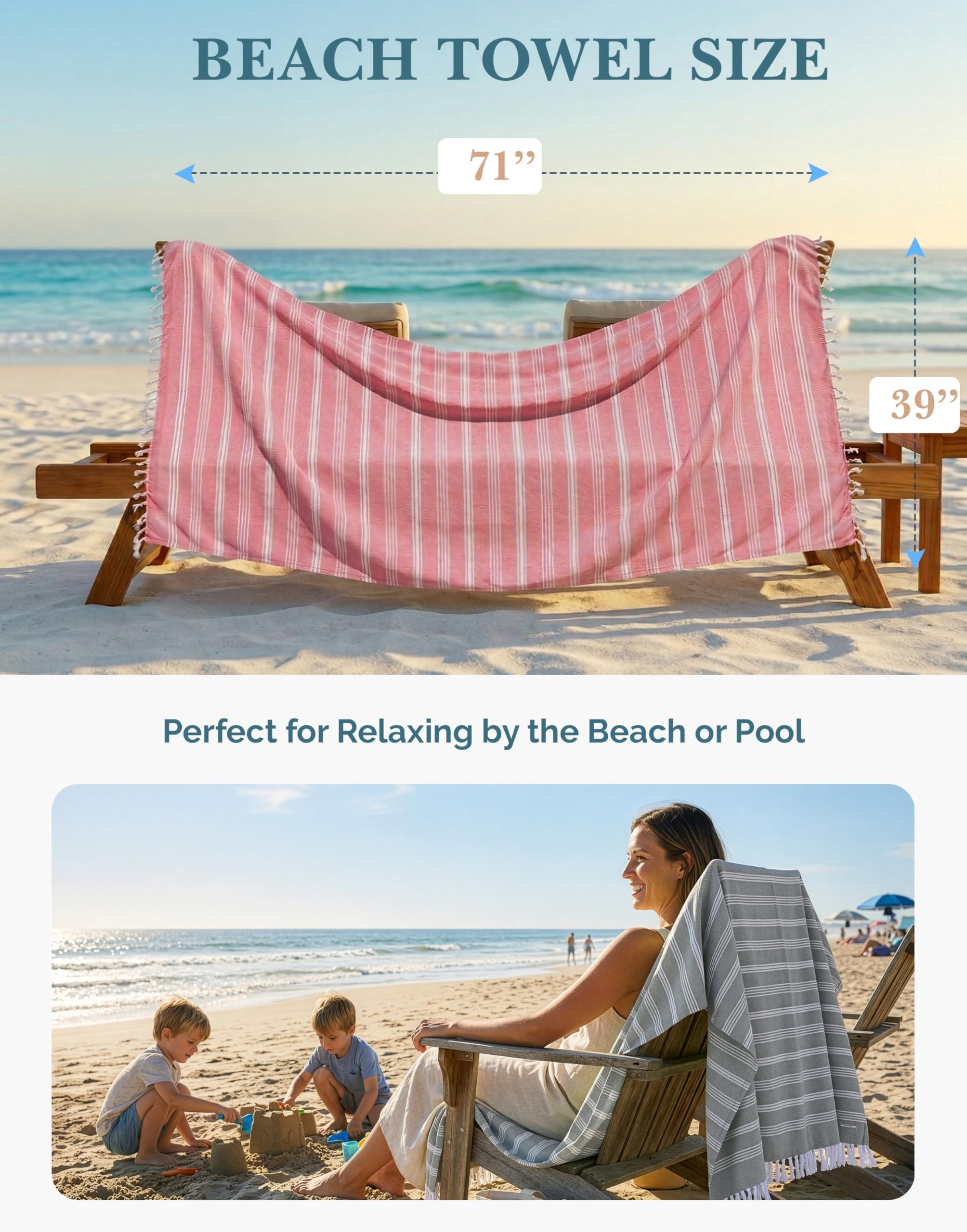 Casa Platino towel edge tassel and label showing durable finish and identity