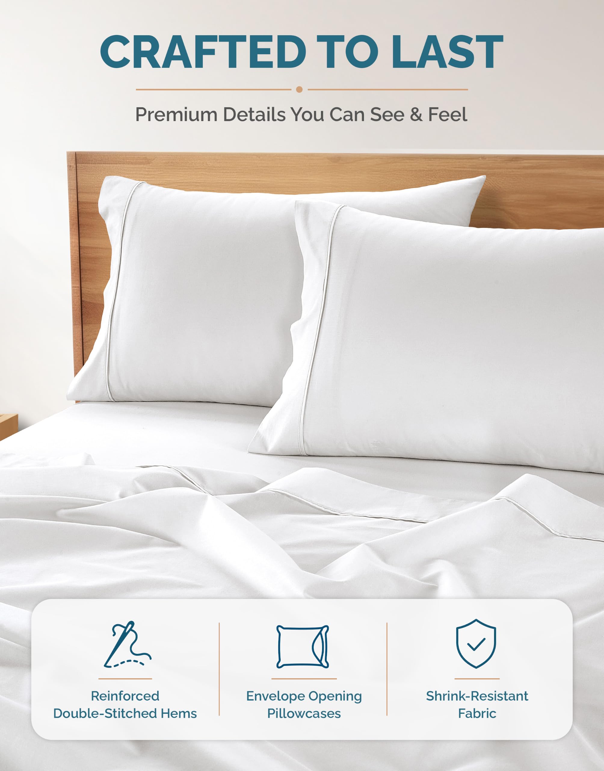 Casa Platino elastic edge tucked under mattress proving snug secure hold